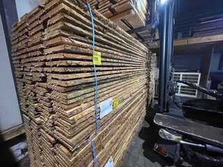 Ca. 50x  Douglas onbekantrechte schaaldelen, 22×200-250mm, lengte 500c